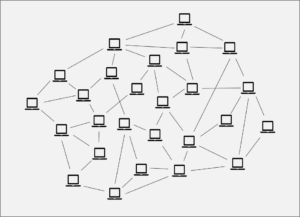 Blockchain vận hành nhờ một mạng ngang hàng các node hoặc máy tính
